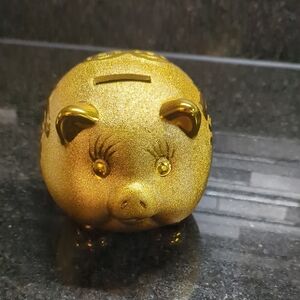 Gold Piggy Bank